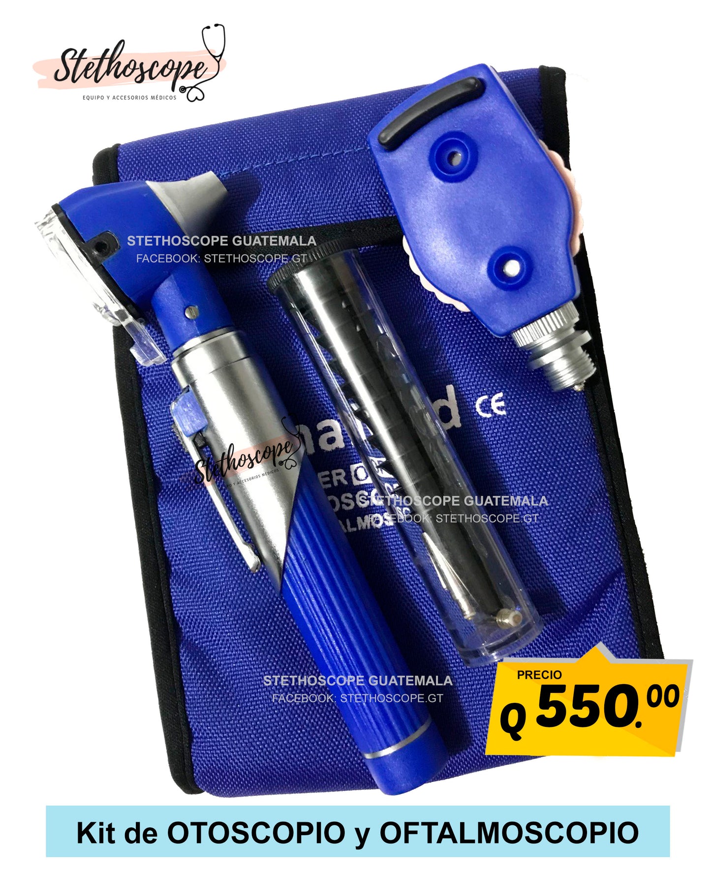 Kit de otoscopio y oftalmoscopio