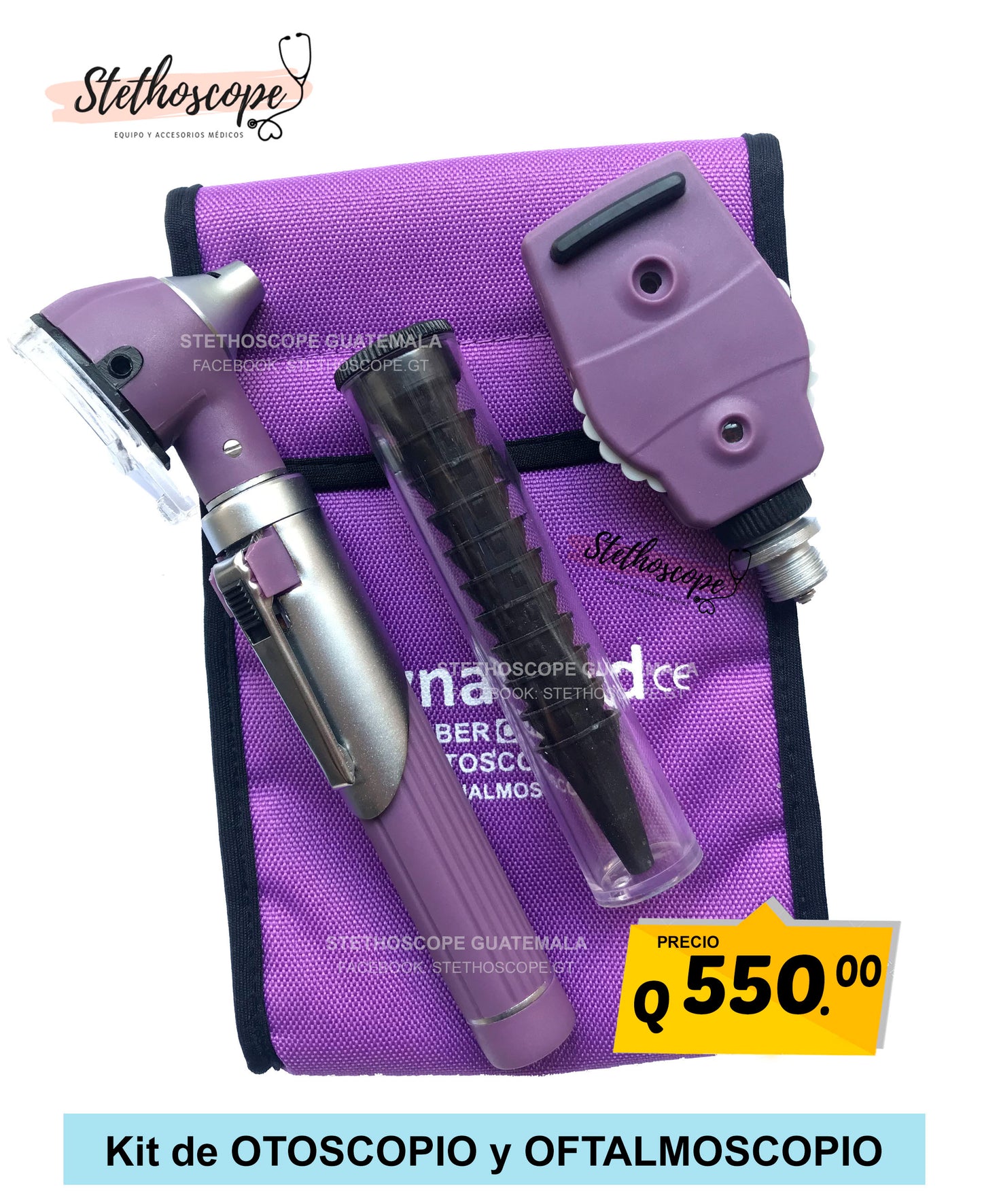 Kit de otoscopio y oftalmoscopio
