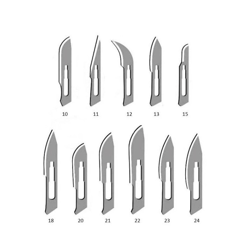 Hojas de bisturí quirúrgico - Bisturíes - Cortadores - Consomibles - De une  solo uso - Equipo de laboratorio