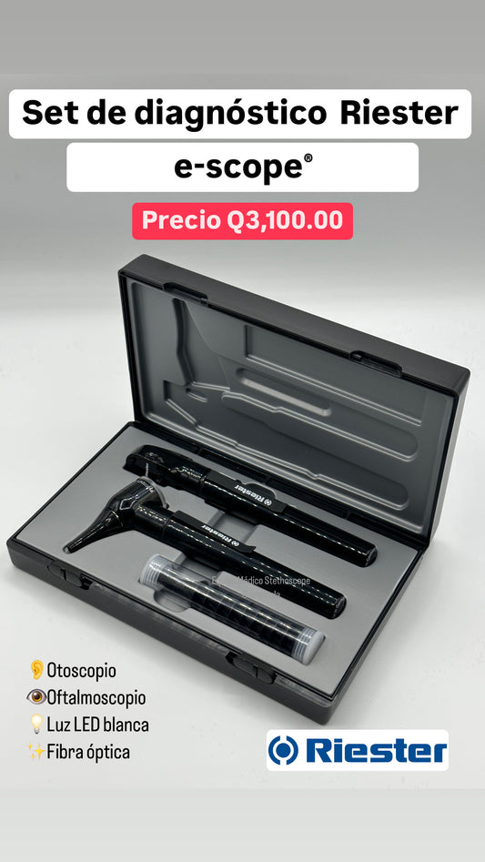 Set de diagnóstico Riester E-scope LED