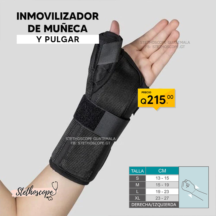 Inmovilizador de muñeca y pulgar