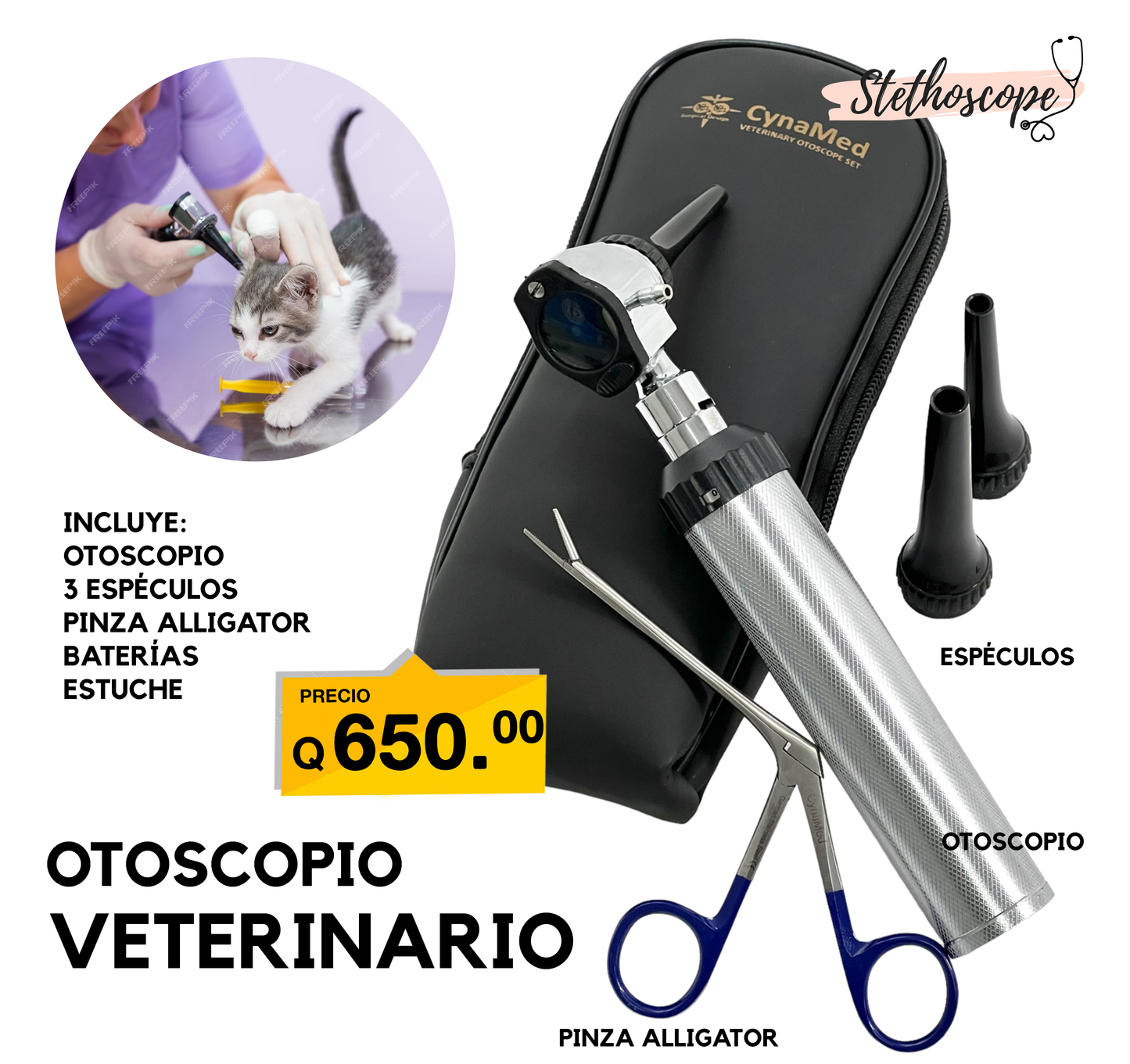 Otoscopio veterinario