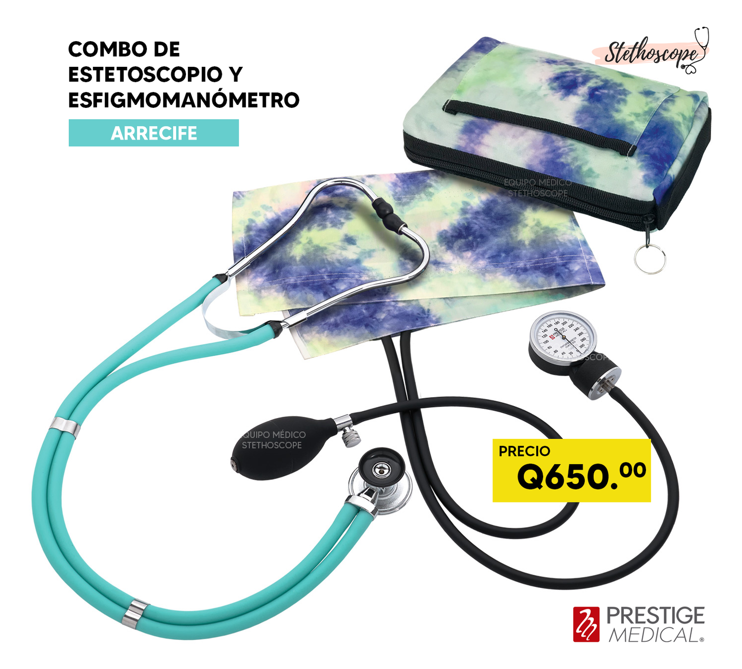 Esfigmonanómetro y estetoscopio Prestige Medical