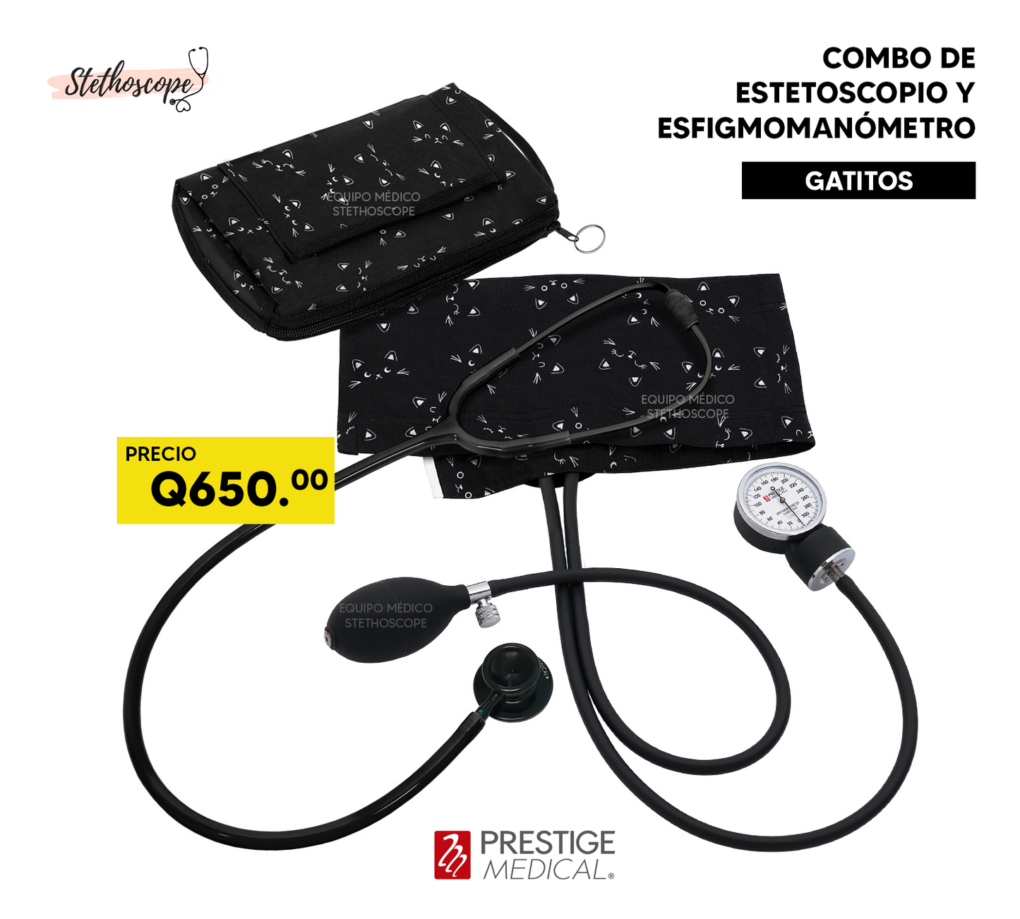 Esfigmonanómetro y estetoscopio Prestige Medical