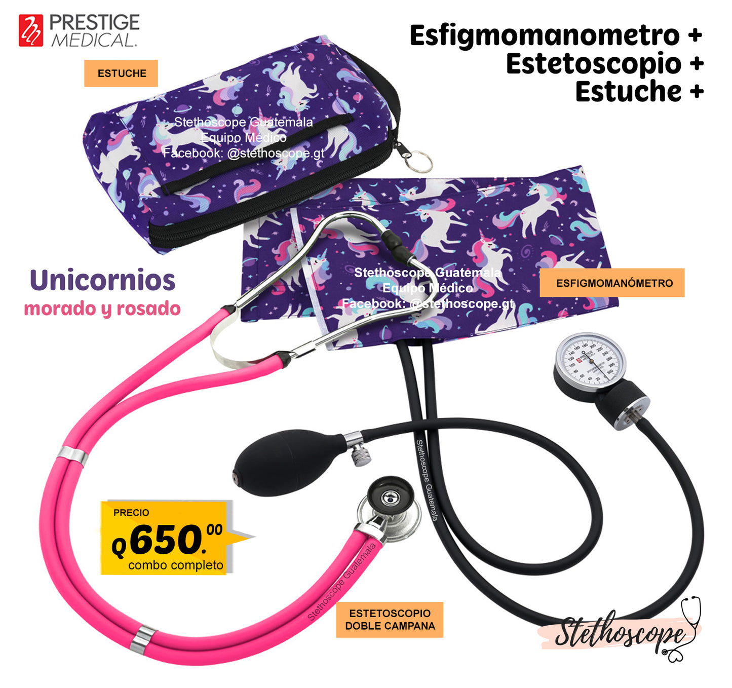 Esfigmonanómetro y estetoscopio Prestige Medical