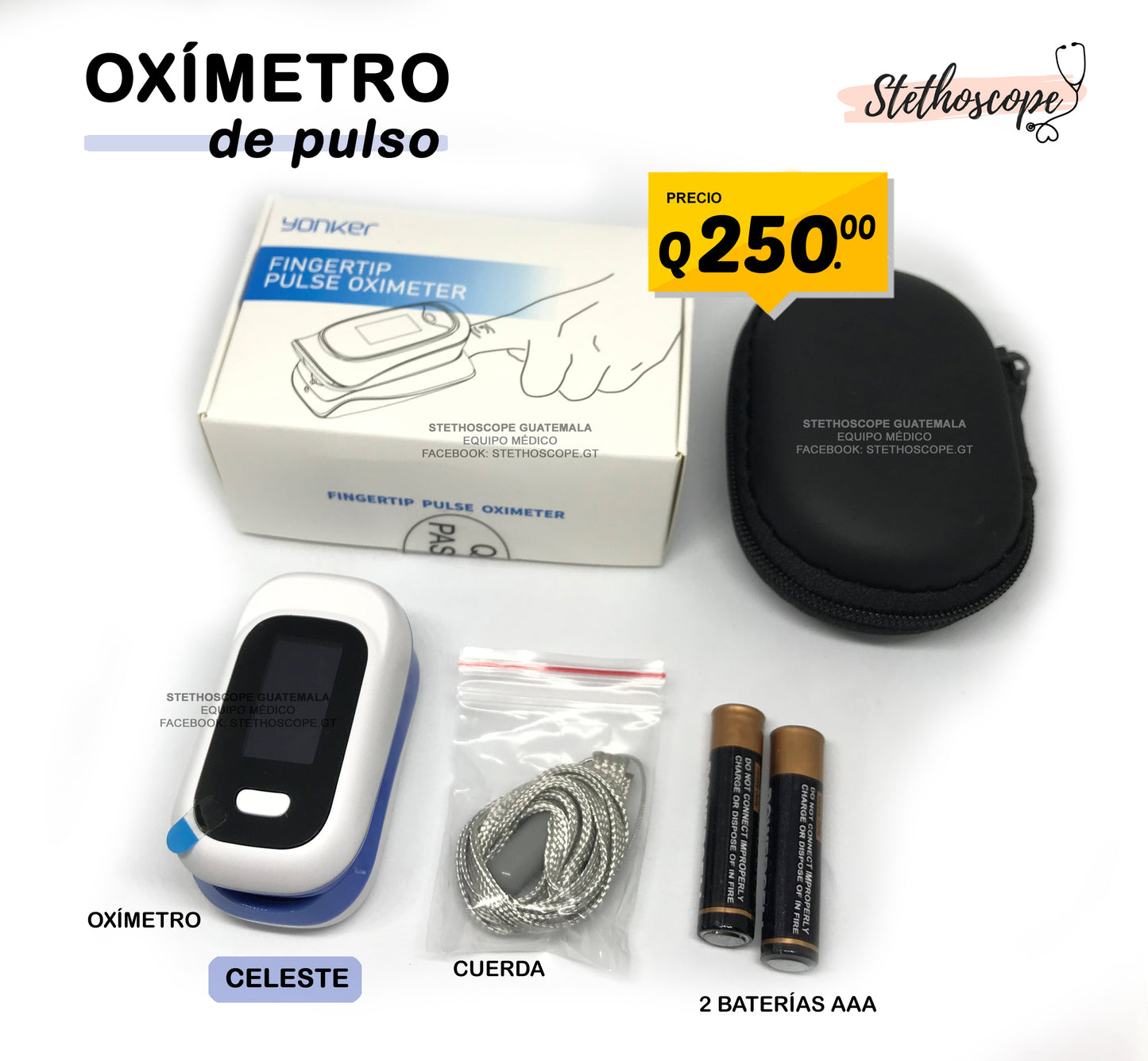 Oxímetro de pulso OLED