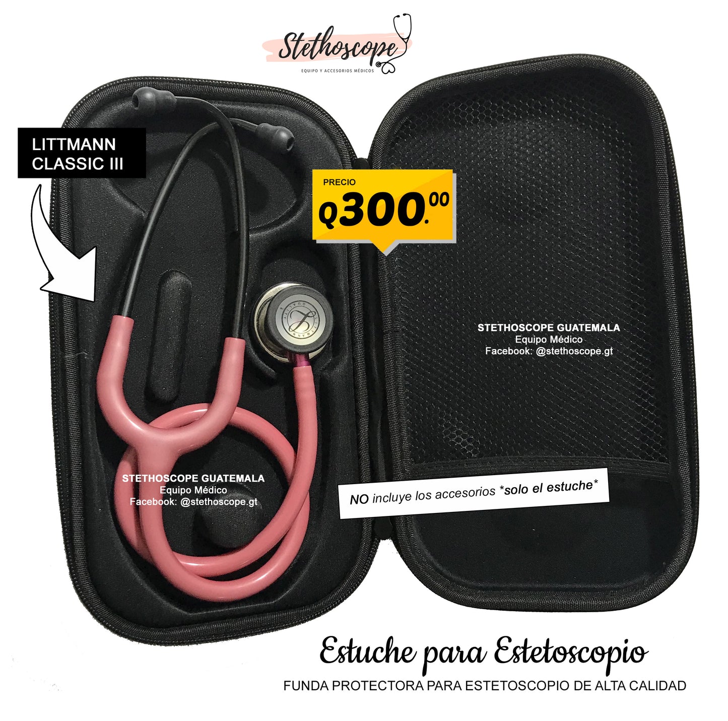 Estuche Littmann para estetoscopio