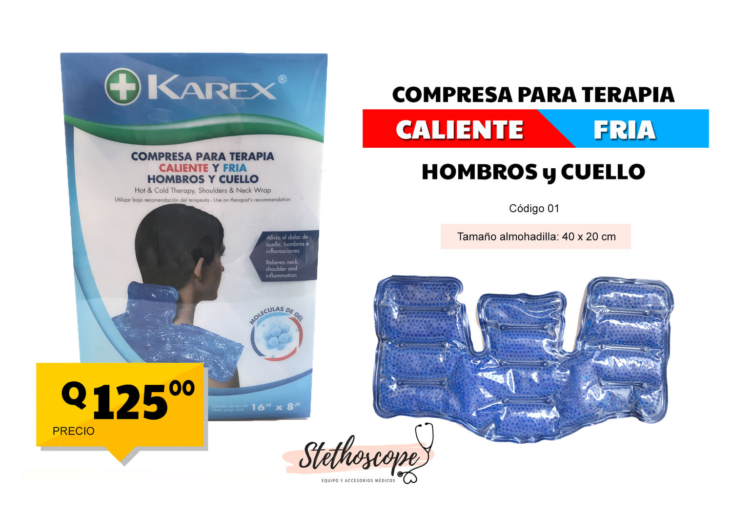 Compresa de gel – Equipo Médico Stethoscope