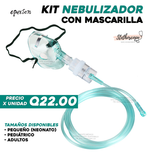 Kit nebulizador c/mascarilla