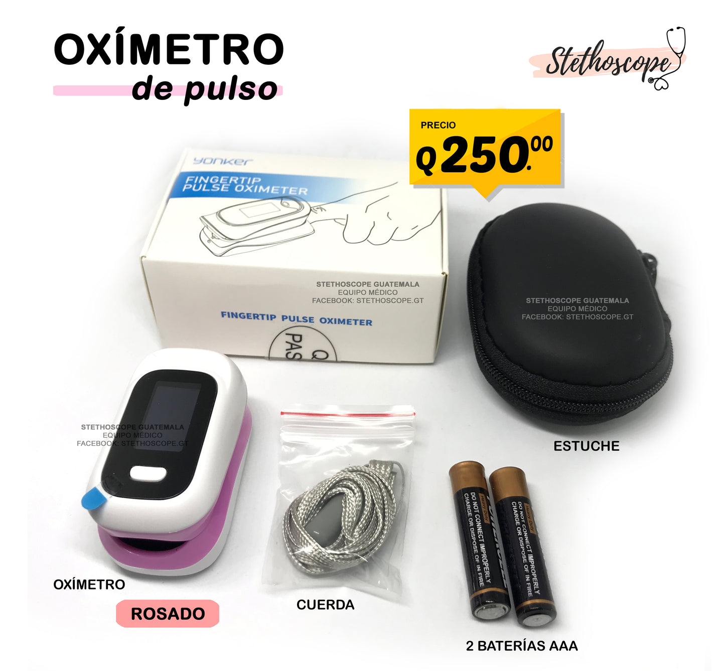 Oxímetro de pulso OLED