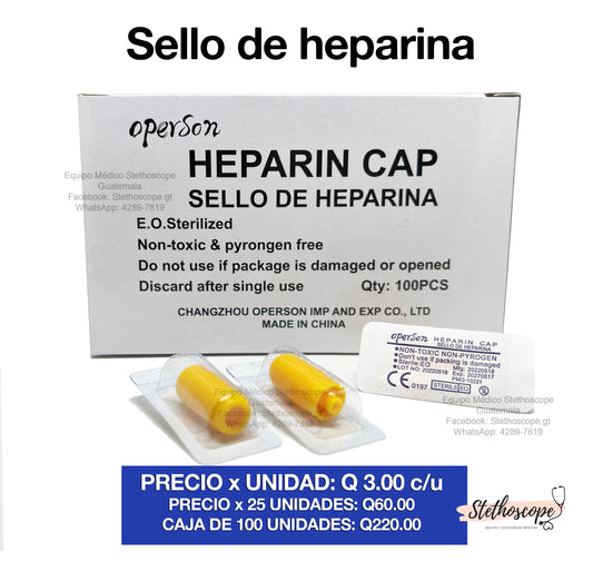 Sello de heparina OPERSON