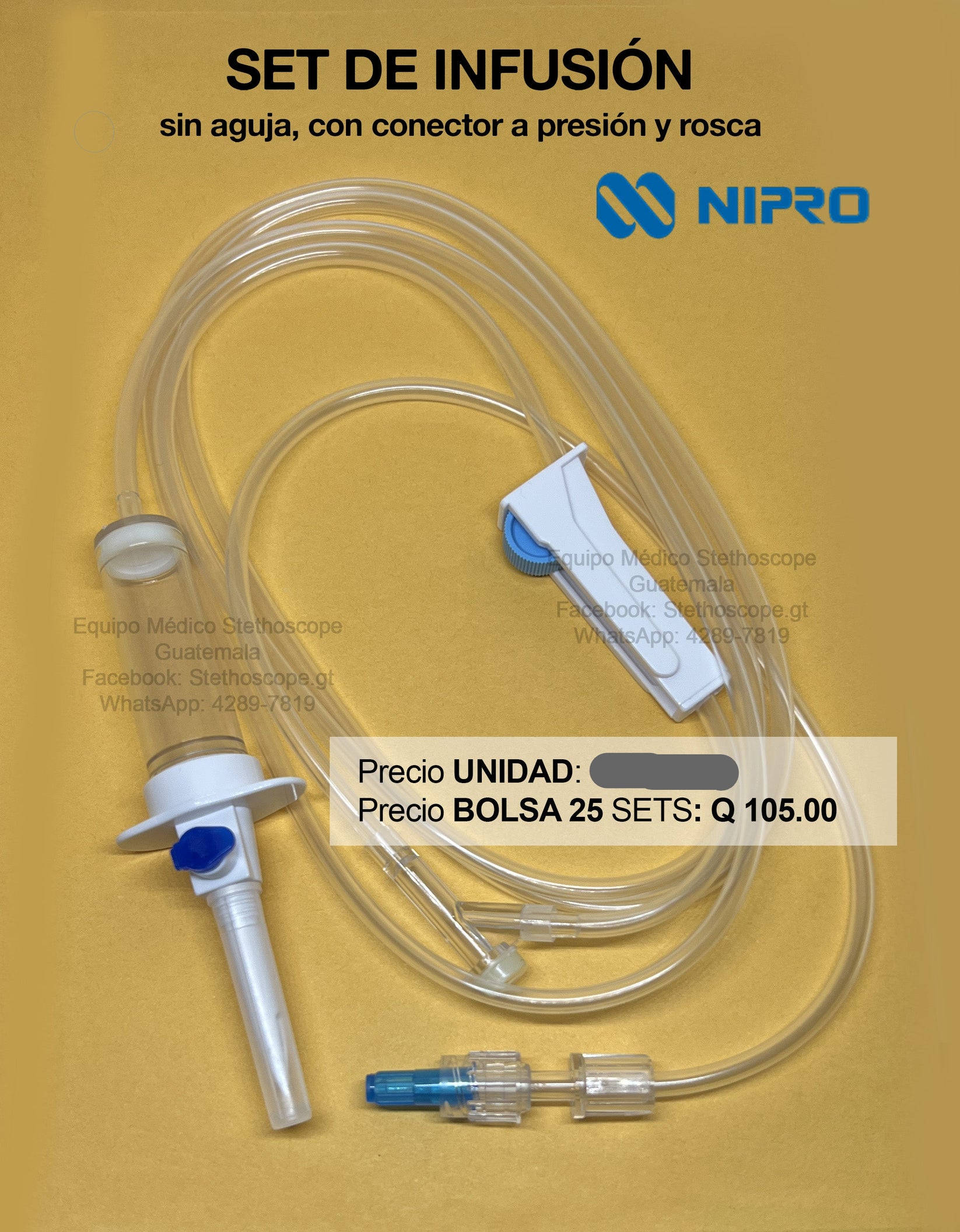 Set de Infusión – Equipo Médico Stethoscope