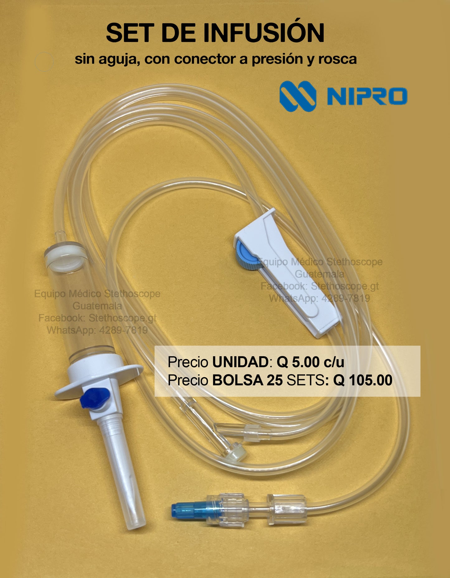 Bandeja de acero - Equipo Médico Stethoscope - Guatemala