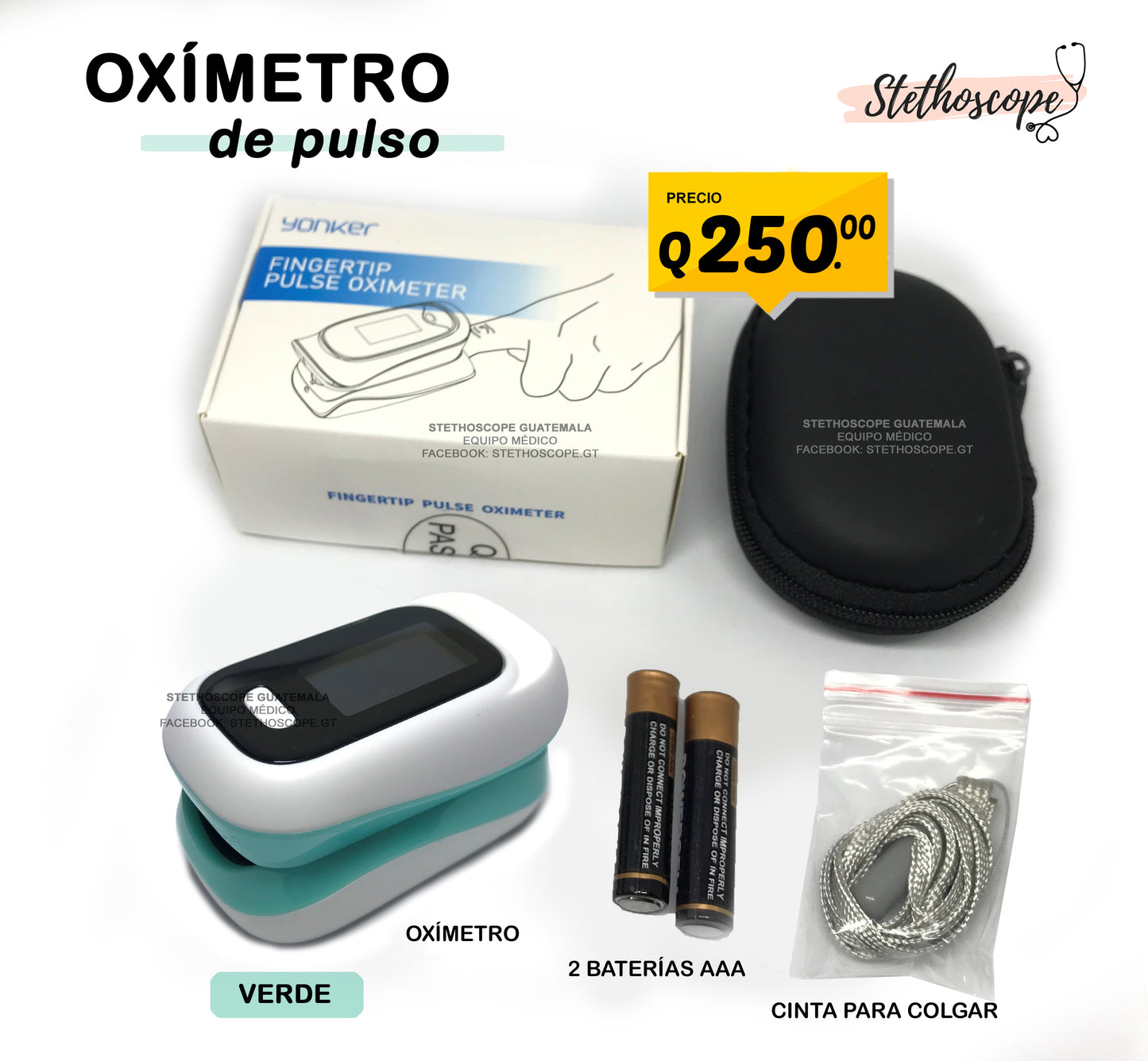 Oxímetro de pulso OLED