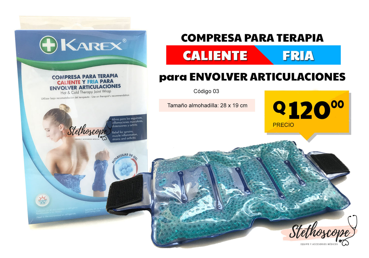 Compresa de gel – Equipo Médico Stethoscope