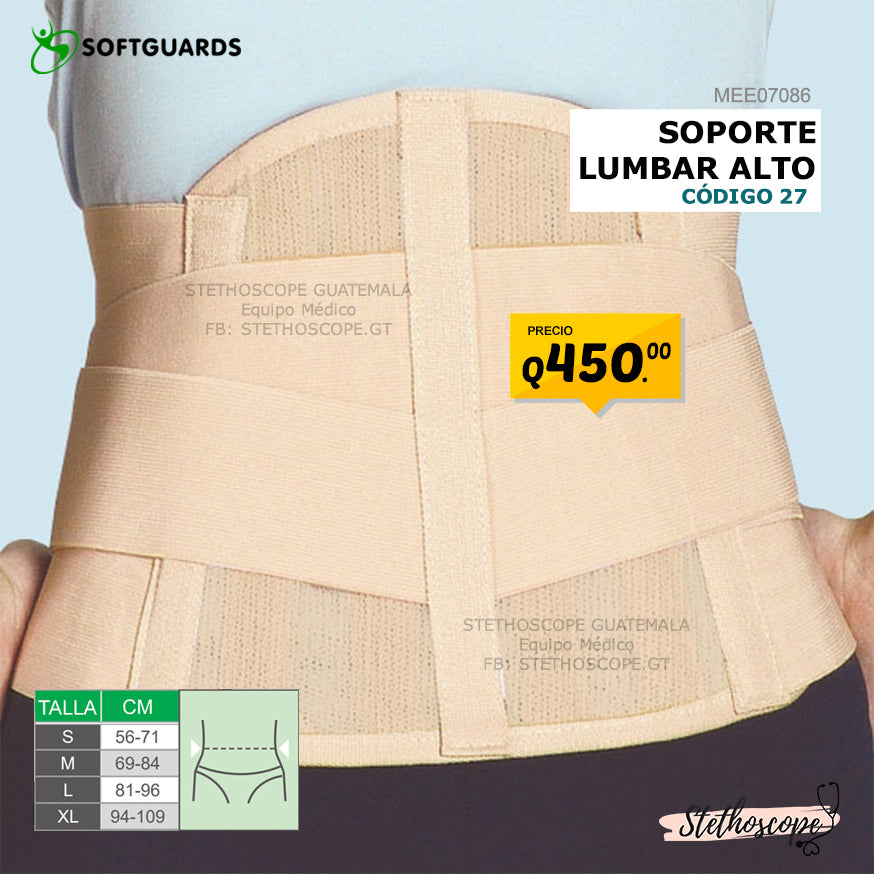 Soporte lumbar alto