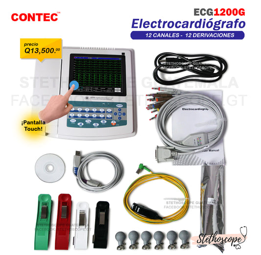 Electrocardiógrafo de 12 canales