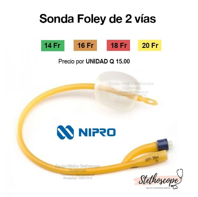 Sonda Foley de 2 vías