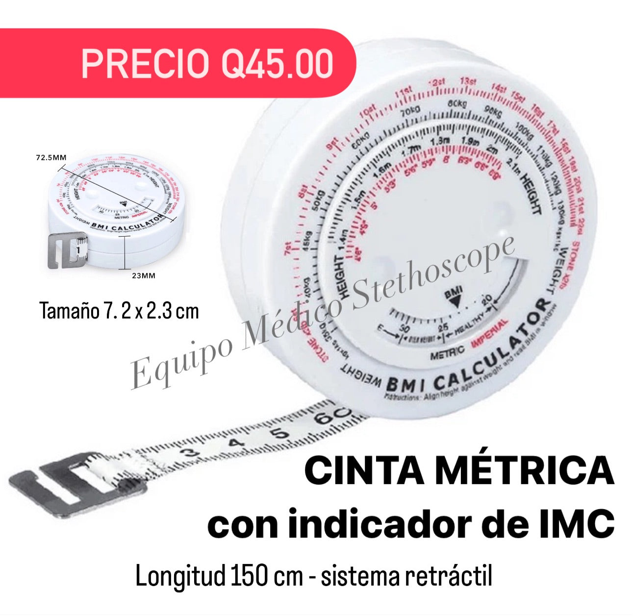 Cinta métrica IMC