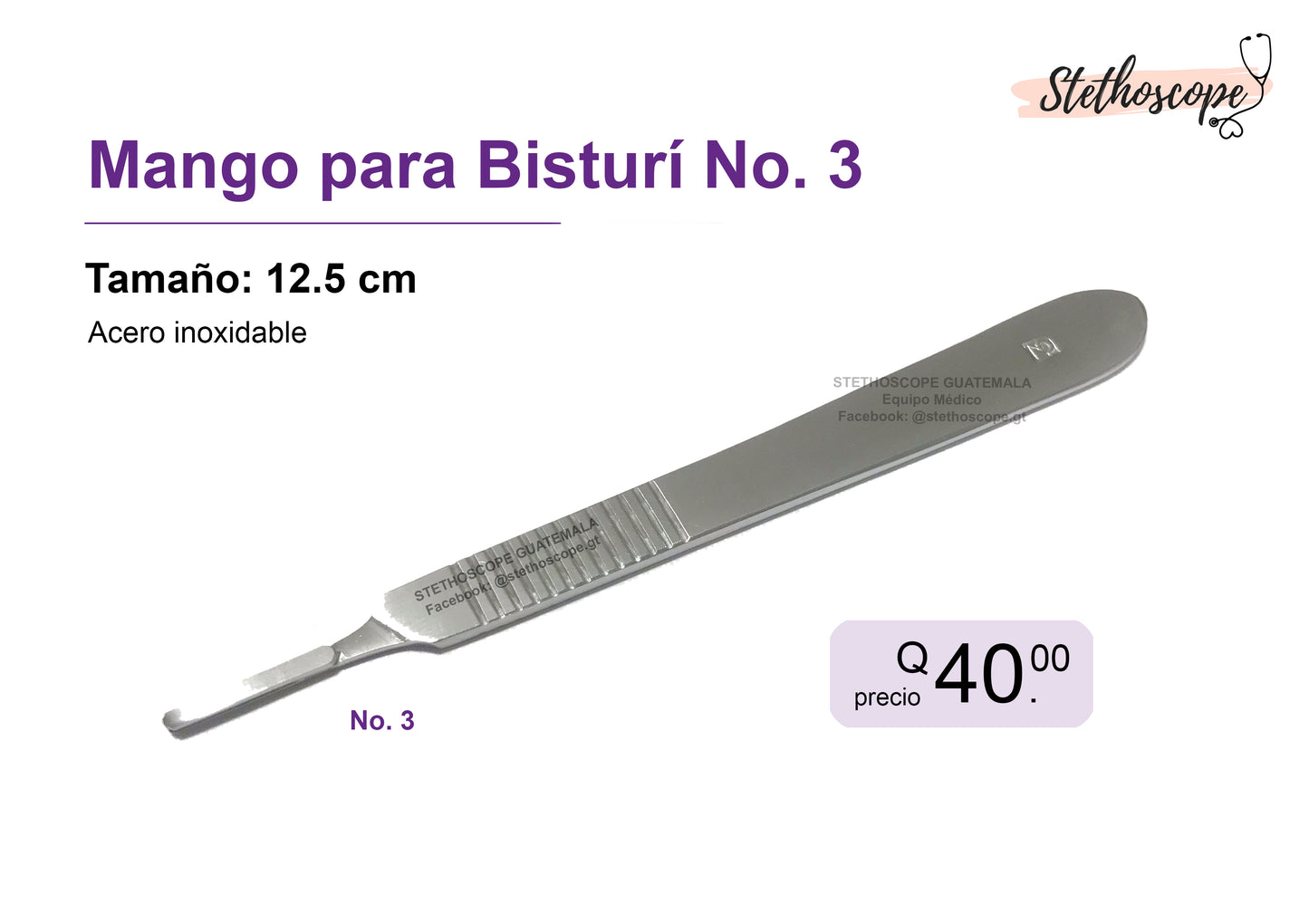 Mango para bisturí