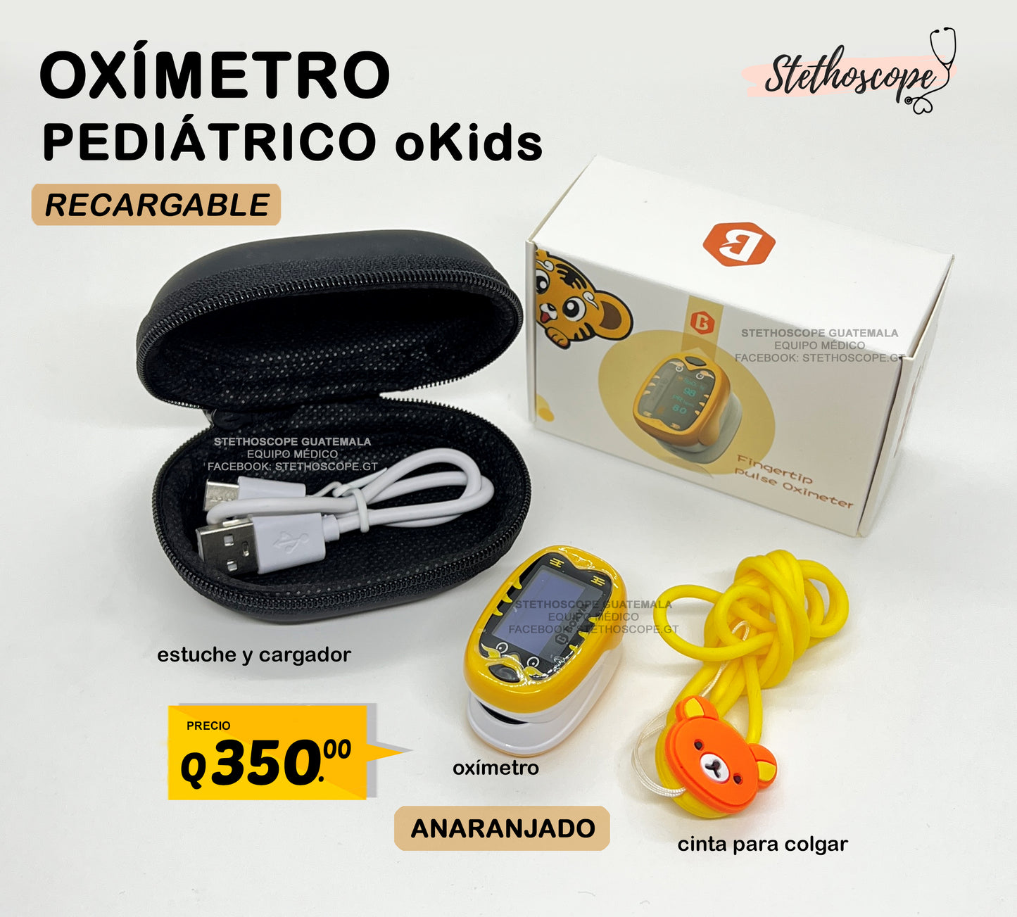 Oxímetro de pulso oKids