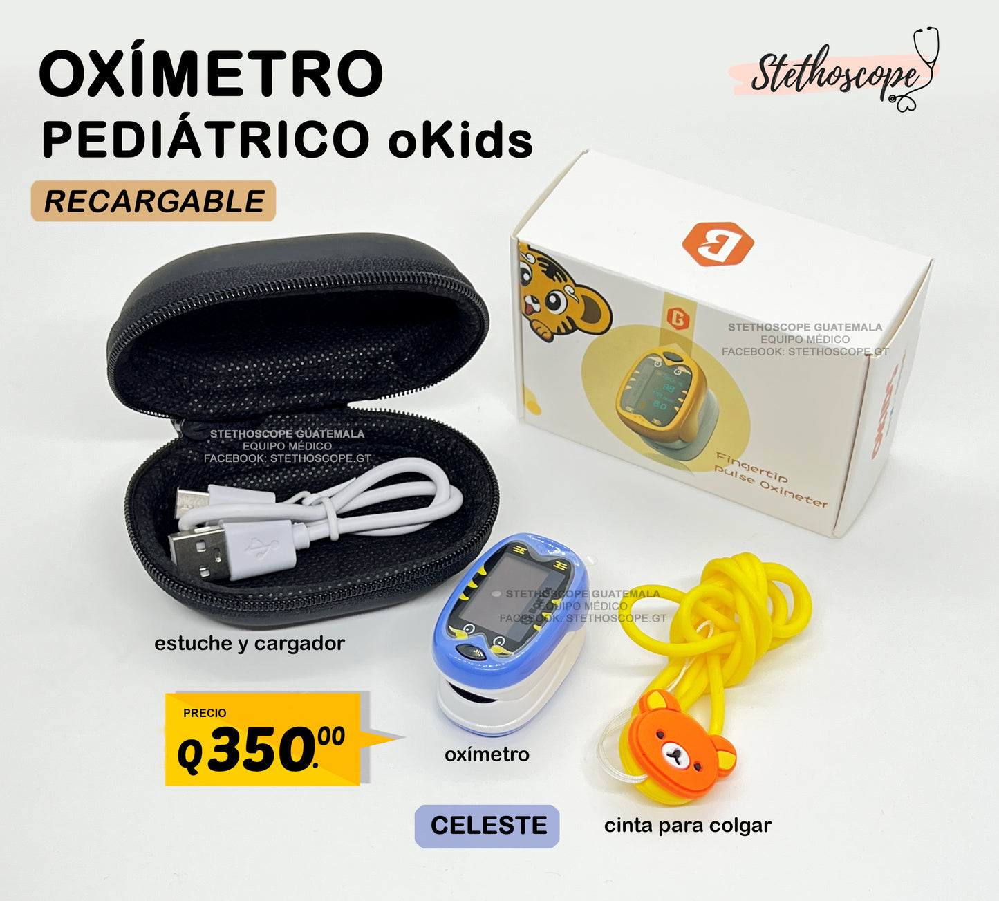 Oxímetro de pulso oKids