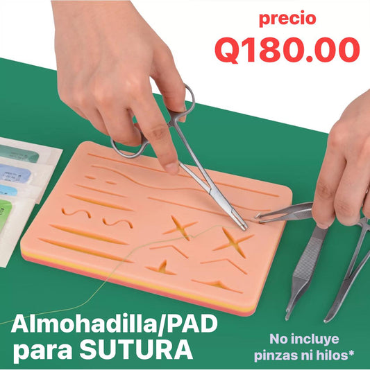 Almohadilla/PAD práctica sutura