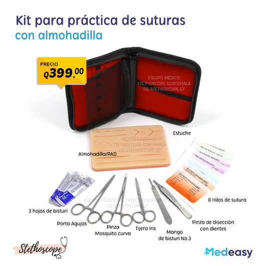 Kit práctica de sutura con PAD